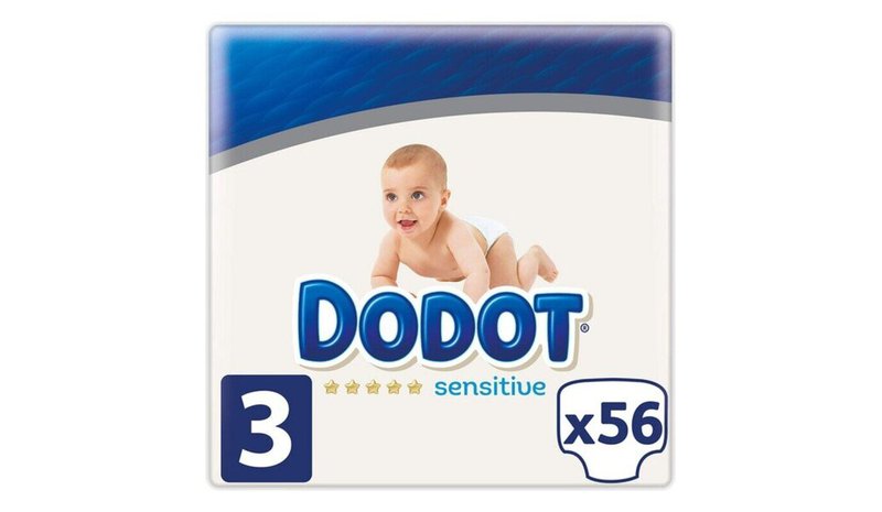 kertakäyttövaipat sensitive dodot koko 3