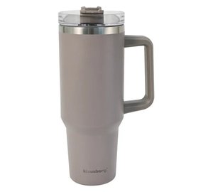 Klausberg KB-7943 termosmuki pillillä, harmaa, 1100 ml
