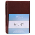 Amelia Home frotee-lakana Ruby, 100–120x200+30 cm, ruskea