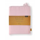 Puuvillainen vuodevaatesetti 160x200 Sileäpintainen koristenappi Premium Powder Pink