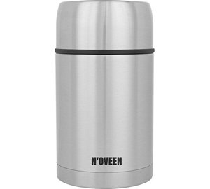 N'oveen ruokatermos TB951, hopeanvärinen