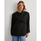 Vero Moda - Musta - Vmelma Ls Oversized Slit Blazer