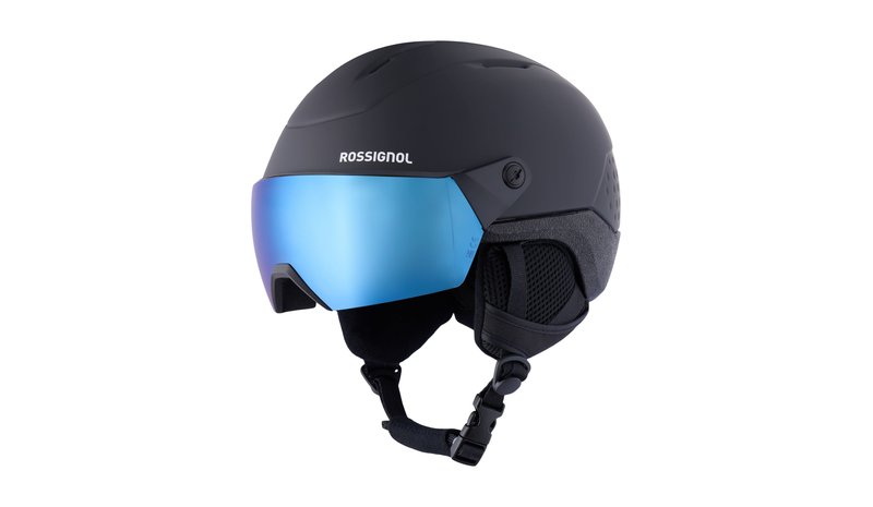 Rossignol Whoopee Visor, laskettelukypärä visiirillä, musta