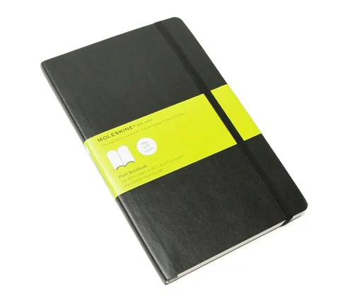 Moleskine Soft Large Plain Notebook -muistikirja, musta