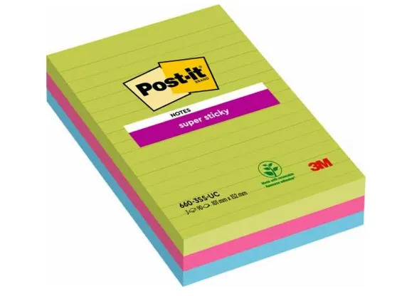 3M Post-it Super Sticky 660-3SSUC