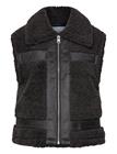 MINUS Msalda Faux Fur Vest - SORT - 34