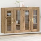 vidaXL Seinäkaapit 2 kpl Artisan tammi 69,5 x 34 x 90 cm Tekninen puu