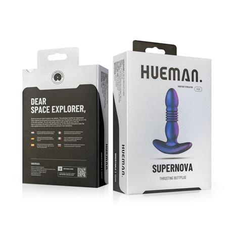 Hueman Thrusting Buttplug Värisevä anaalitappi