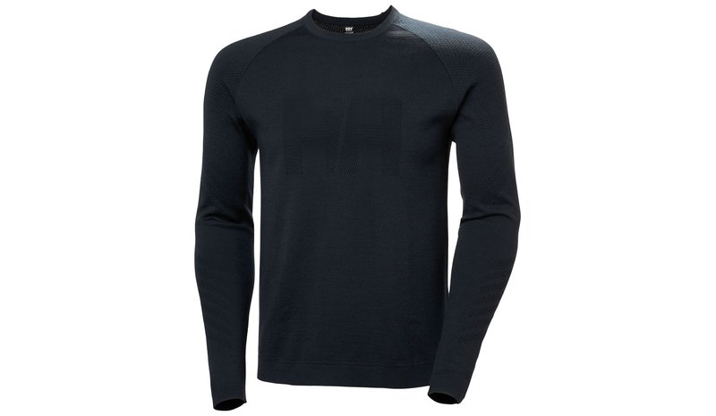 Helly Hansen Lifa Merino Knitevo Crew, miesten, musta