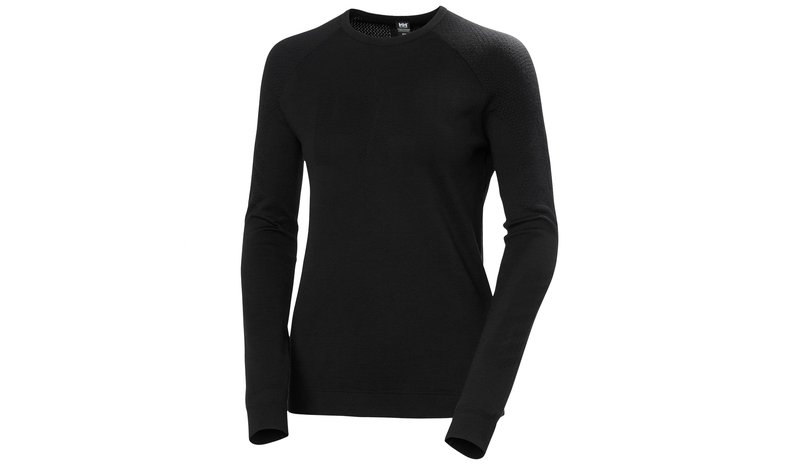 Helly Hansen Lifa Merino Knitevo Crew, nainen, musta