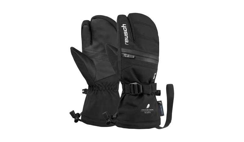 Reusch Lan R-Tex® XT, 3-sormiset lasketteluhanskat, junior, musta