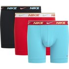 Nike Bokserit Essential Cotton Stretch 3-pack - Turkoosi/Punainen/Musta