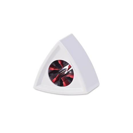 Rycote Single Triangular White Mic Flag (RYC107308), mikrofoniosa logolle