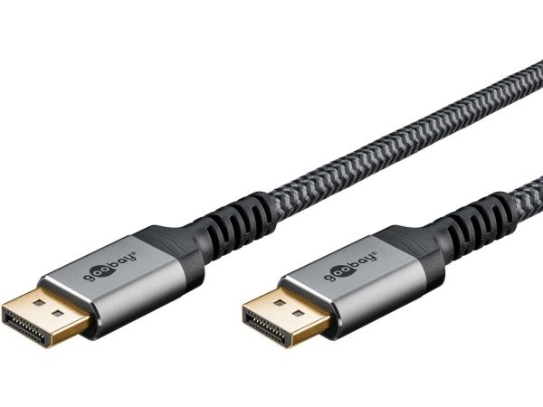 Pro DP 1.4 braided - Black - 1m – kuva 3/5