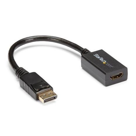 Startech DisplayPort â€“ HDMI 1.2 -kaapeli, 0,21 m, Musta