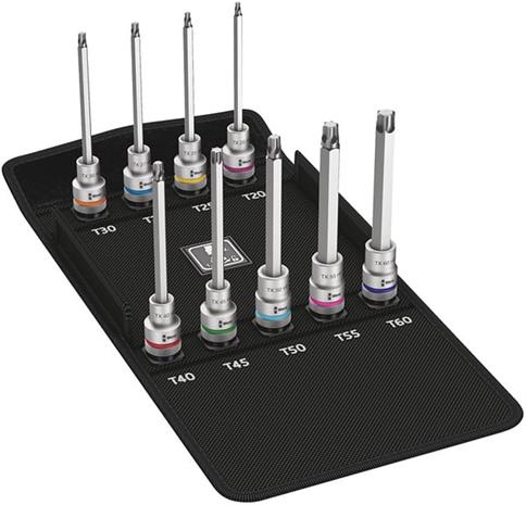 Hylsysarja Wera 8767 C HF 3; 1/2''; T20-T60; 9 kpl.