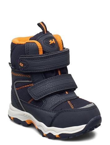 Leaf Siljan Talvikengät, Navy/Orange, 23