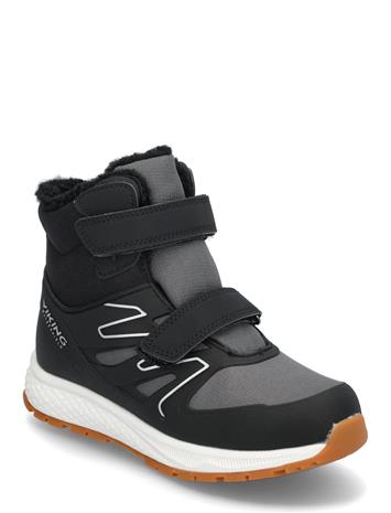 Viking Equip Defence WP 2V Talvikengät, Black/Charcoal, 22