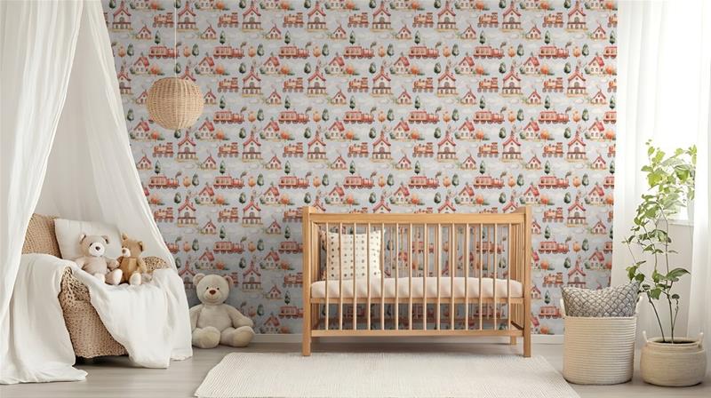 Leaves Pink - 1034701-03 Tapetti – kuva 3/4