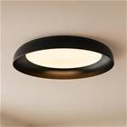 Lindby LED-kattovalaisin Florie, musta, metalli, Ø 40 cm