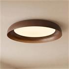 Lindby LED-kattovalaisin Florie, ruskea, metalli, Ø 40 cm