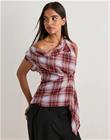 Vero Moda - Punainen - Vmphoenix Sl Lng Knot Asm Top Wvn E
