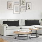 vidaXL Sohvatyynyt 2 pcs kangas Musta 120 x 40 cm
