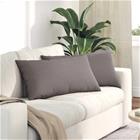 vidaXL Sohvatyynyt 2 pcs kangas Harmaanruskea 80 x 40 cm