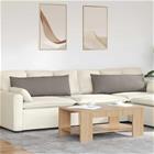 vidaXL Sohvatyynyt 2 pcs kangas Harmaanruskea 120 x 40 cm