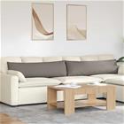 vidaXL Sohvatyynyt 2 pcs kangas Harmaanruskea 145 x 40 cm
