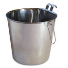 Metallinen 4 l sanko litteällä takaseinällä