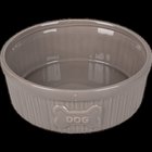 Flamingo Dog Bowl Mabel Ceramic Taupe 640ml, Ø 15cm