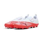 PUMA Ultra 7 Play Velcro FG/AG The Arrival - Ultra Red/Musta/Valkoinen Lapset