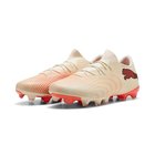 PUMA Future 9 Match Fusion FG/AG The Arrival - Sokeroitu manteli/Valkoinen/Ultra Red/Musta