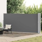 vidaXL Sisäänvedettävä terassin sivumarkiisi 170x1200 cm antrasiitti