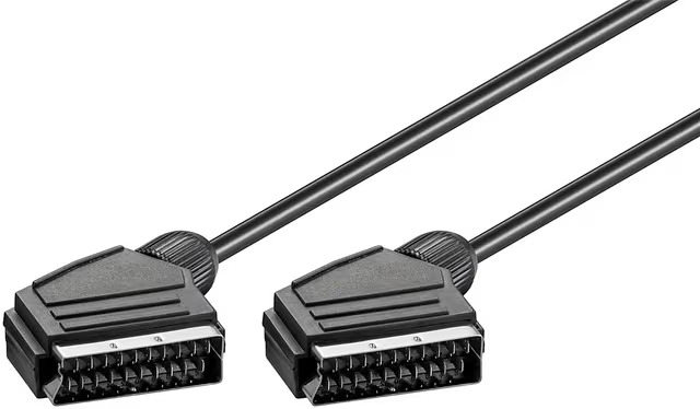Pro Scart connection cable nickel plated ø 7 mm