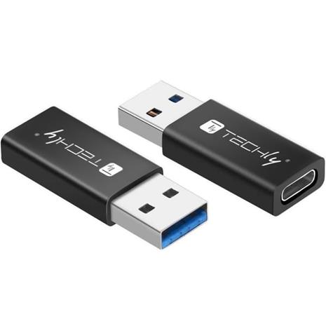 TECHLY - USB-C adapter - USB Type A to USB-C