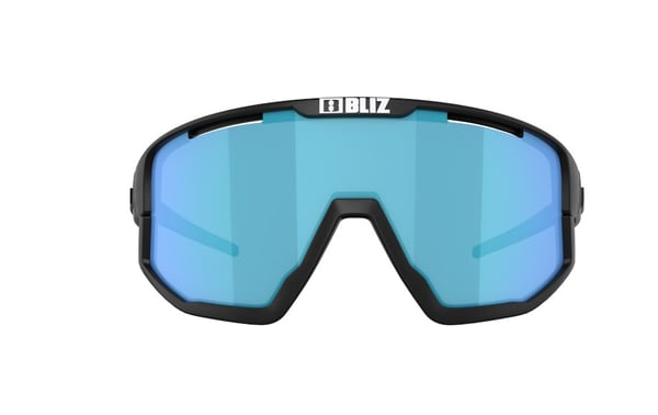 BLIZ Active Eyewear Fusion Matt Black Aurinkolasit smoke w blue multi