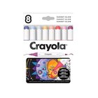Crayola Art Markers 8 Pcs Color Sunset Glow