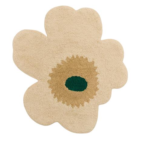 Marimekko Unikko kylpymatto 73x74 cm Emerald-off white-mole – kuva 2/7