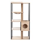 Designed by Lotte Nala XL puinen raapimapuu kissalle luonnonvärinen/musta