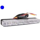 Axixtech 129x16x27mm 12-24V es6 sininen LED-tasovilkku, Polttimot