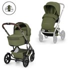 Cybex Talos S Lux TPE, sis. kokoontaitettavan vaunukopan (Moss Green)