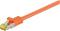 Patchcord Cat 7 S/ftp Pimf 0,25m oranssi – kuva 3