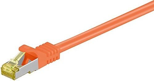 Patchcord Cat 7 S/ftp Pimf 0,25m oranssi – kuva 3/5