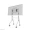 Neomounts Move Go Flip FL50-515WH1 cart - for flat panel - white - Max 50 kg - recommended for 65" – kuva 3