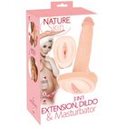 Nature Skin 3in1 -jatke, dildo ja masturbaattori