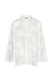 ROTATE Flower Oversized Shirt - BRIGHT WHITE - 40