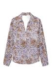 CALVIN KLEIN Printed Fil Coupe Fitted Shirt - SEPIA FLECKED ANIMAL PRINT - L