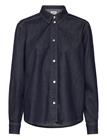 MADS Nä?RGAARD Cosy Denim Crane Shirt - DARK INDIGO - 40